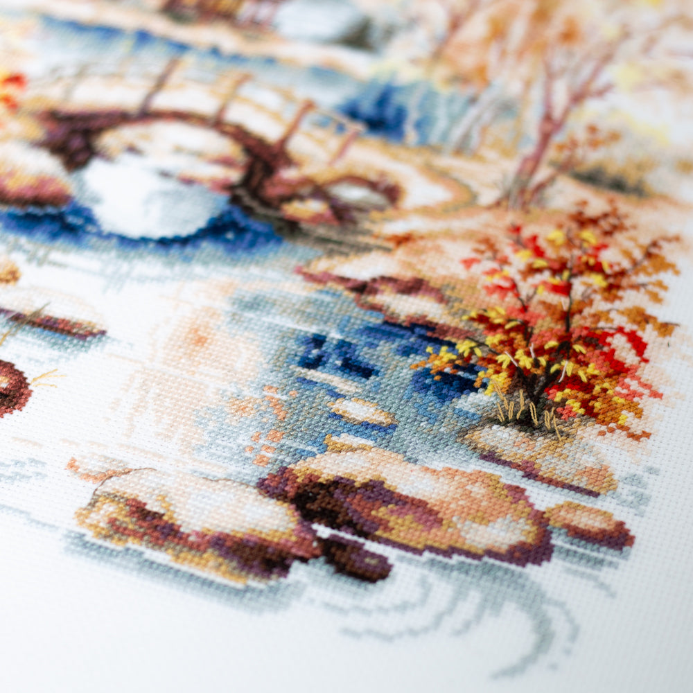 Kit de Punto de Cruz "Autumn Watercolor" 250-068 Magic Needle