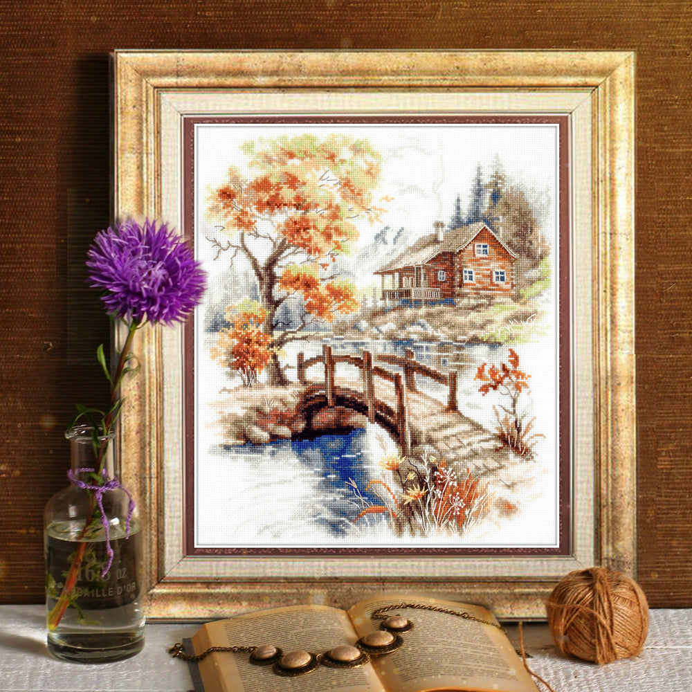 Kit de Punto de Cruz "Autumn in the Mountains" 250-069 Magic Needle