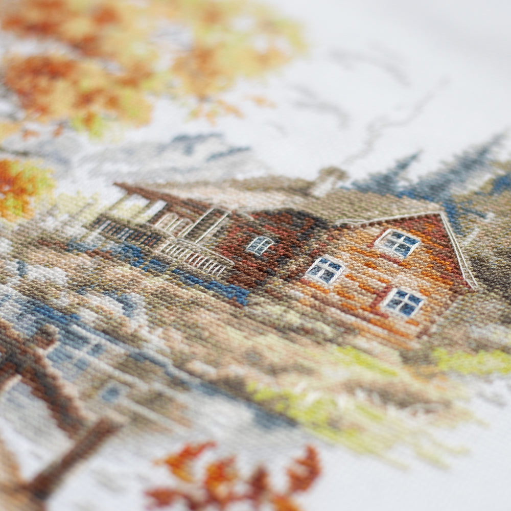Kit de Punto de Cruz "Autumn in the Mountains" 250-069 Magic Needle
