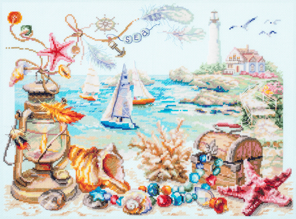 Kit punto de cruz "Seaside Breeze " 250-707