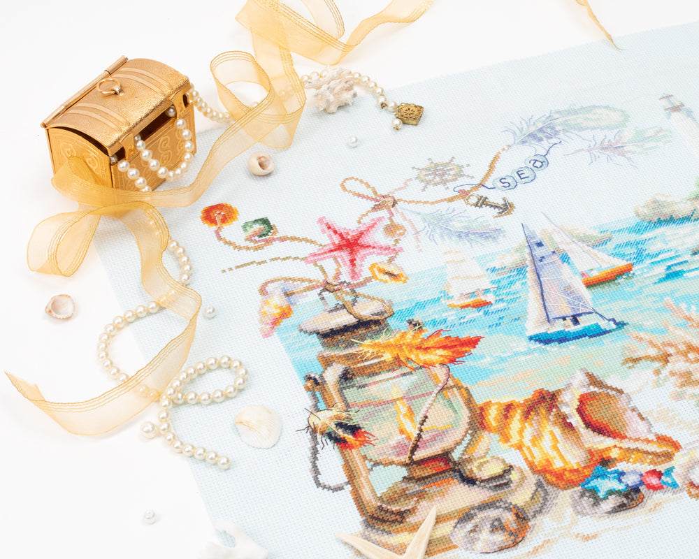 Kit punto de cruz "Seaside Breeze " 250-707