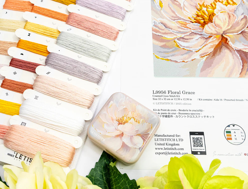 Caja Magnética para Agujas Letistitch "Floral Grace"
