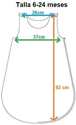 Saco de Dormir para Bebés con Cinta de Bordado en Punto de Cruz