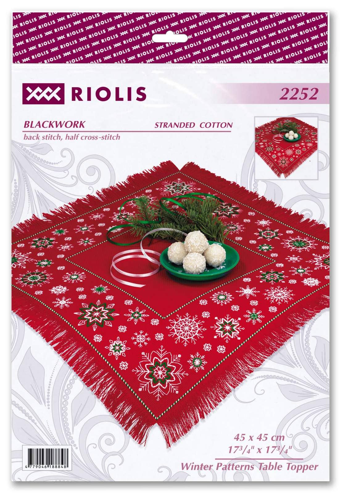 Mantel Navideño Individual para Bordar Riolis - 2252