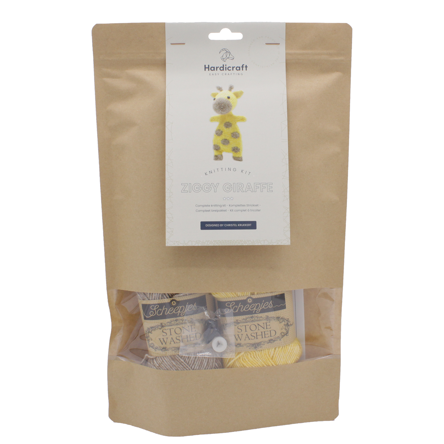 Kit de Tricot para Bebés - Ziggy la Jirafa - Hardicraft