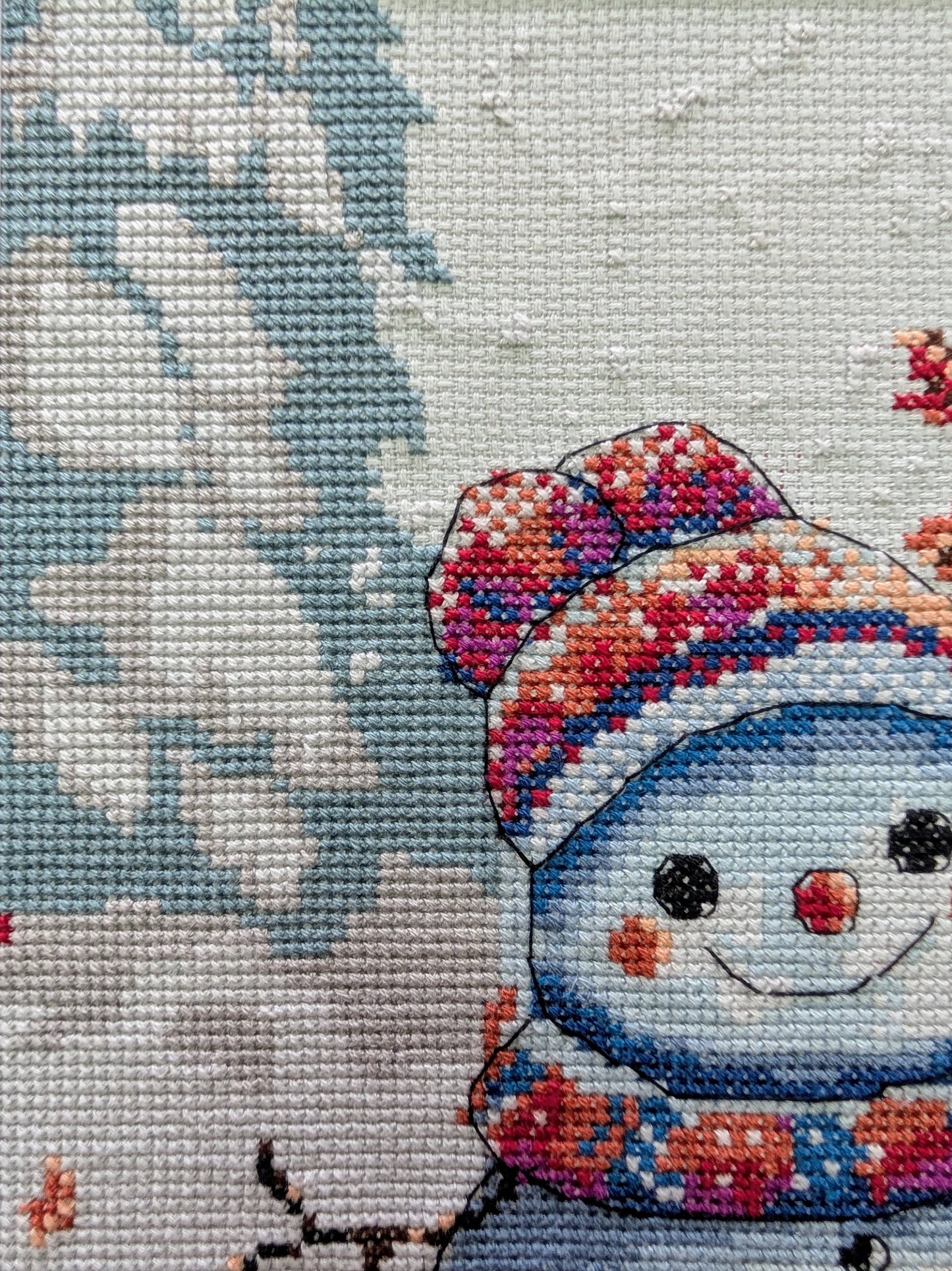 Kit de Punto de Cruz Aine "Invierno Torpe" - A1012