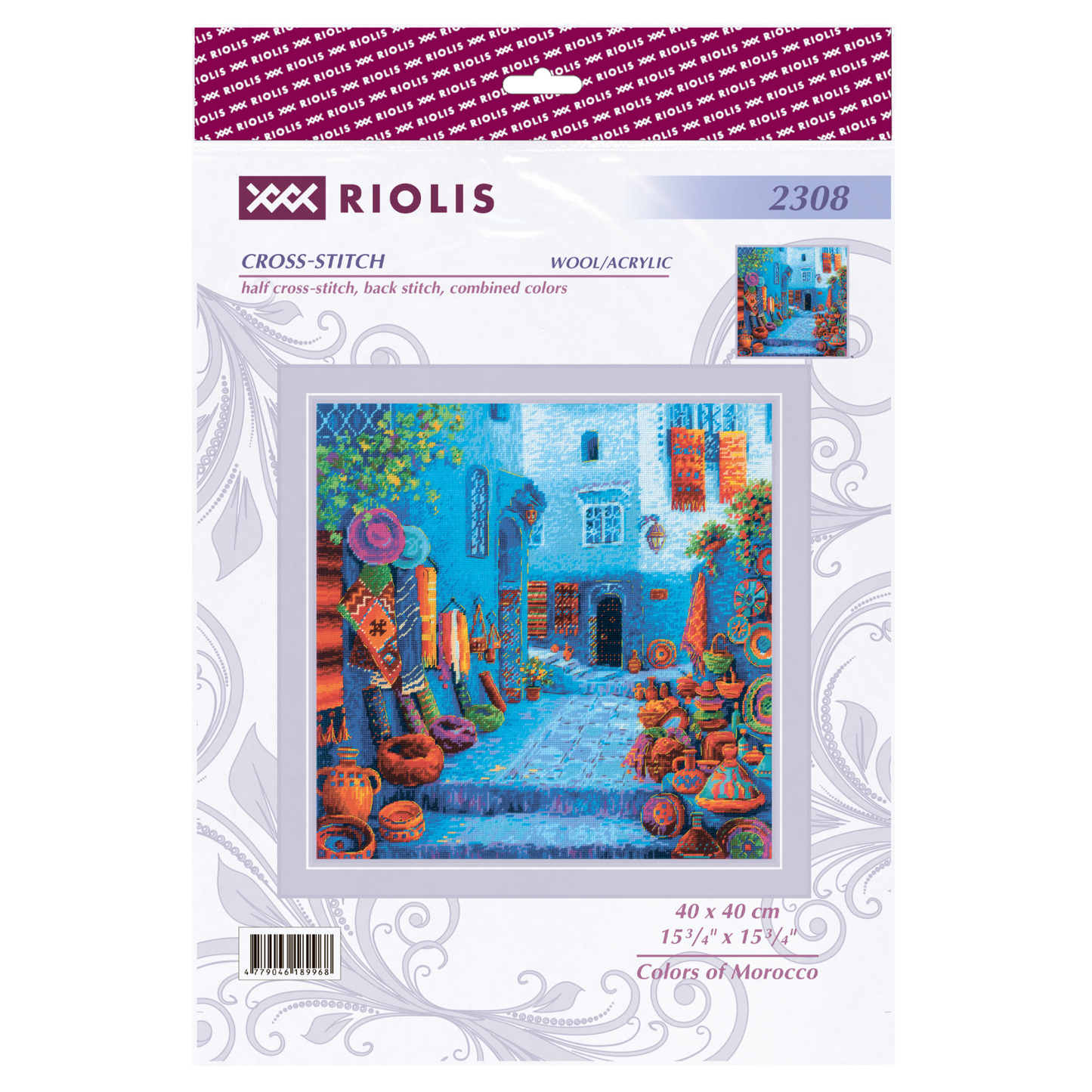 Kit de Punto de Cruz Riolis "Colores de Marruecos" - 2308