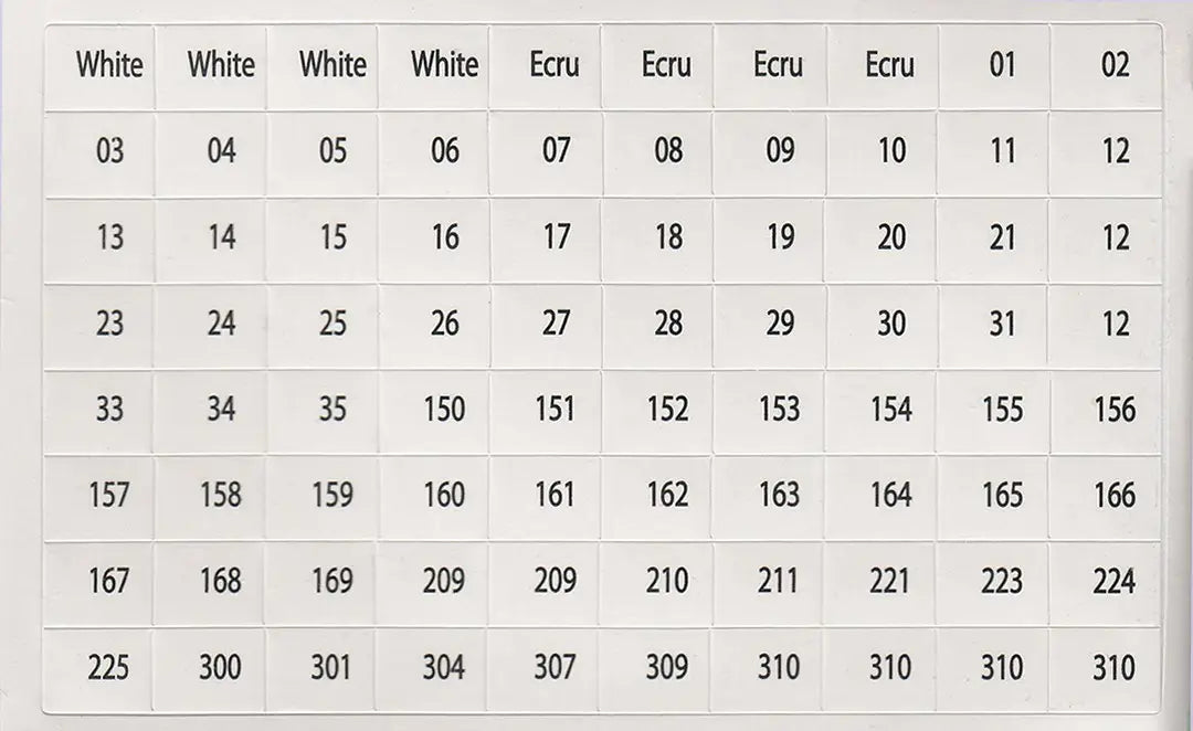 Lote de etiquetas para organizar madejas de hilos dmc