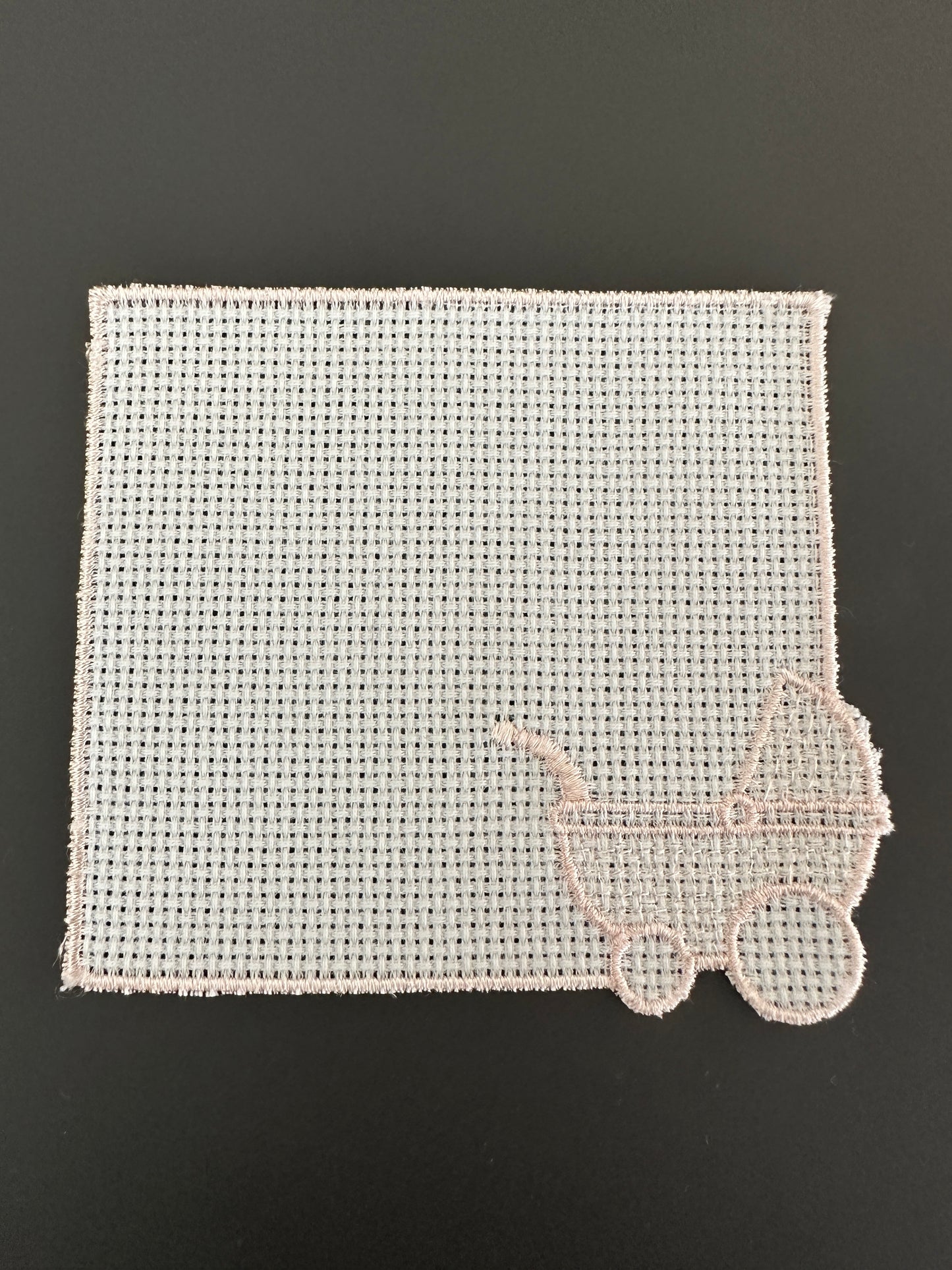 Rosa Babyauto-Applikation