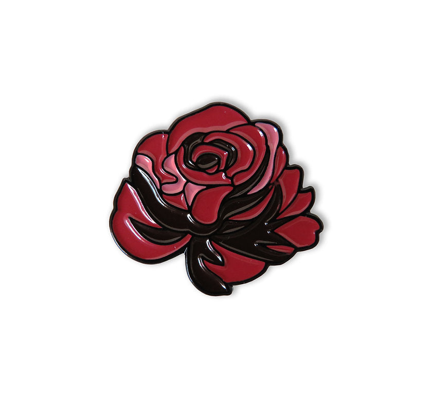 Imán para agujas bordar rosa roja 14340