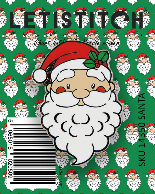 Imán para agujas bordado Santa 14350