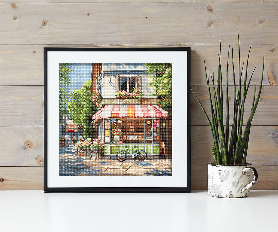 Kit de Punto de Cruz Letistitch "Tienda de la Esquina" - L8101