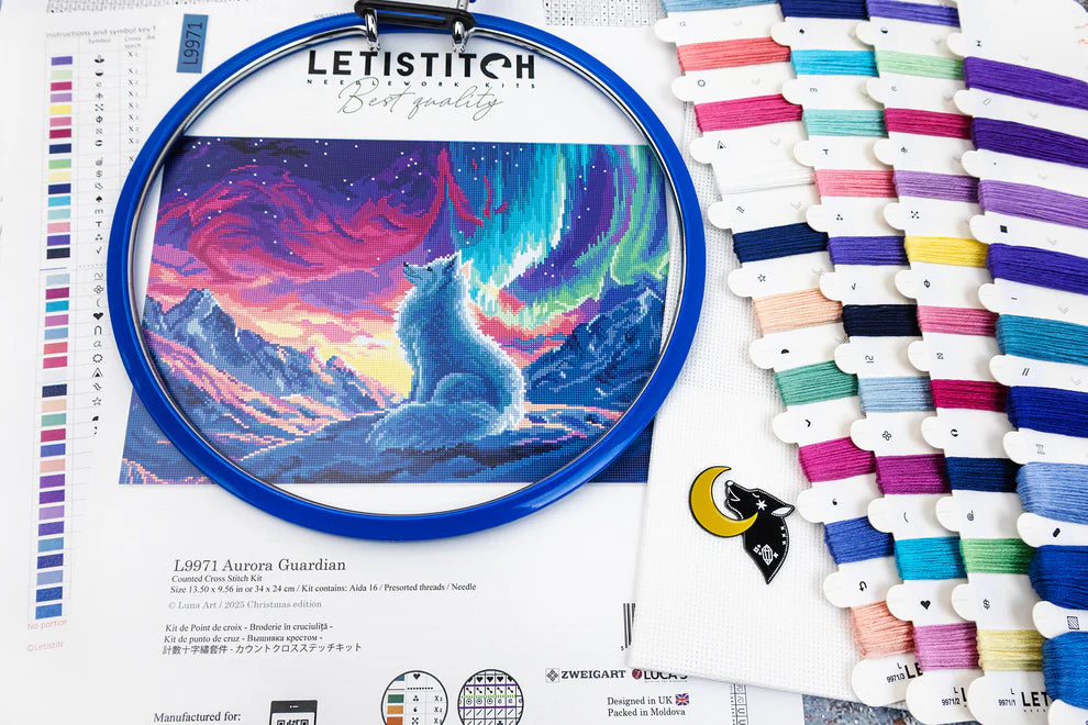 Kit de Ponto Cruz Letistitch "Guardiã da Aurora" - L9971