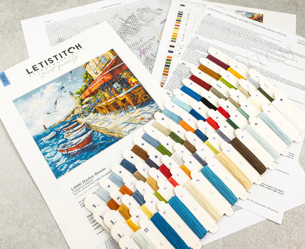Kit de Punto de Cruz Letistitch "Harbor Breeze" L9986