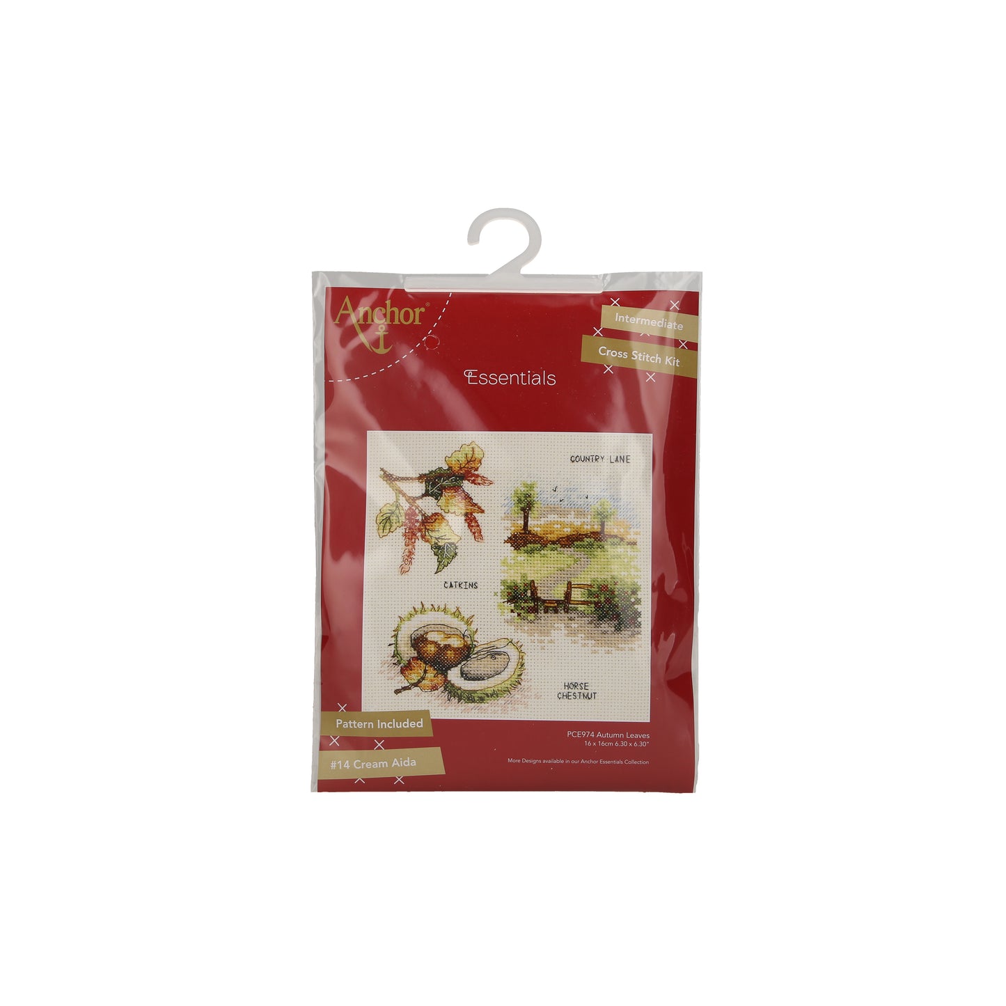 Embalaje Kit de punto de cruz Otoño, estilo otoñal con prado de Anchor