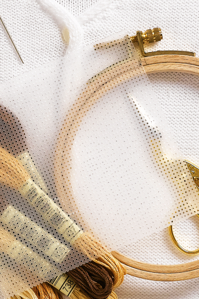 Tela soluble en agua para bordar dmc