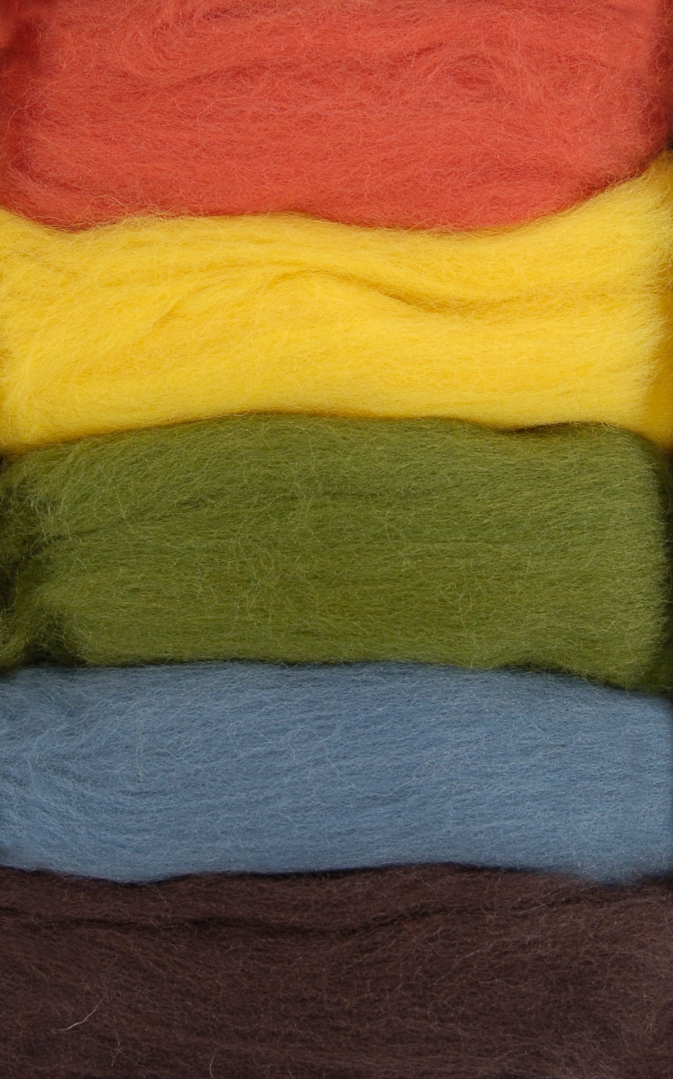 Set Lanas Cardadas para Fieltrar DMC "Otoño" - 5 Colores