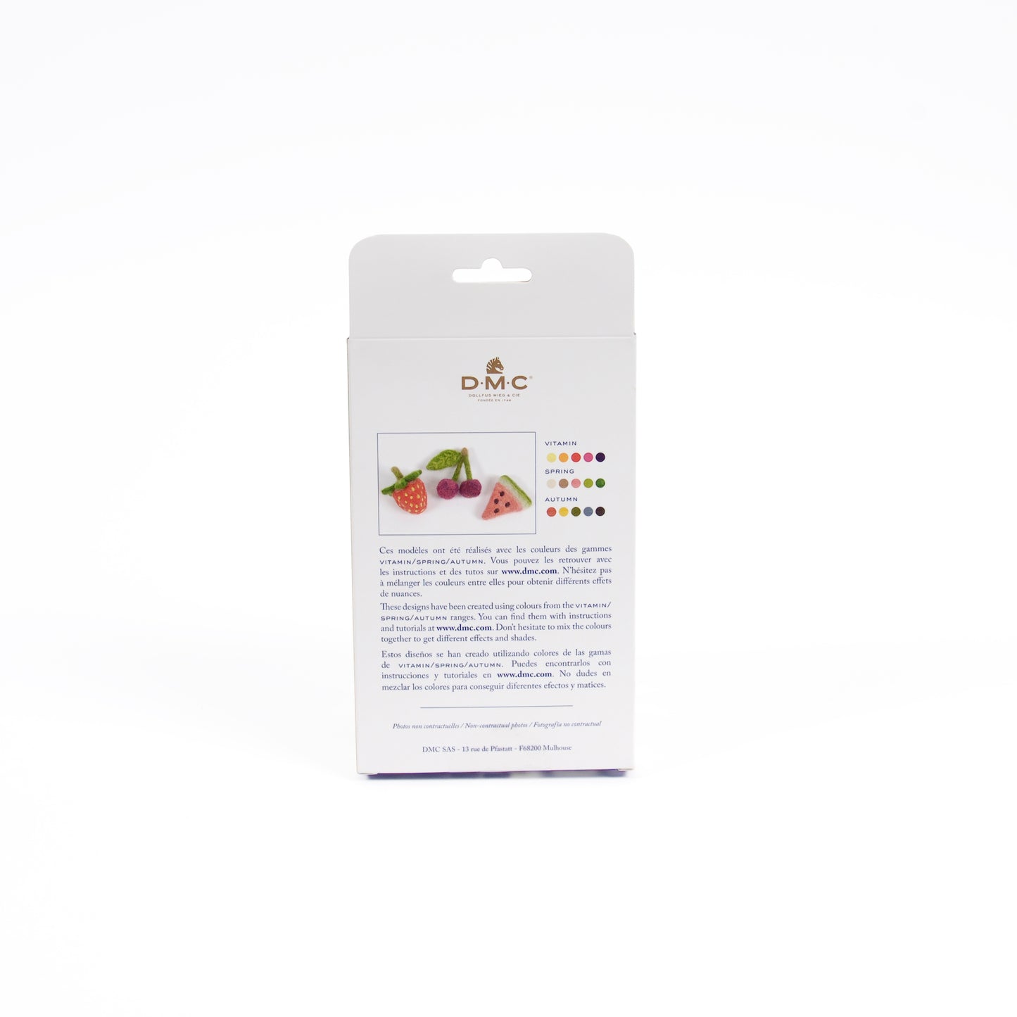 Set Lanas Cardadas para Fieltrar DMC "Vitaminas" - 5 Colores