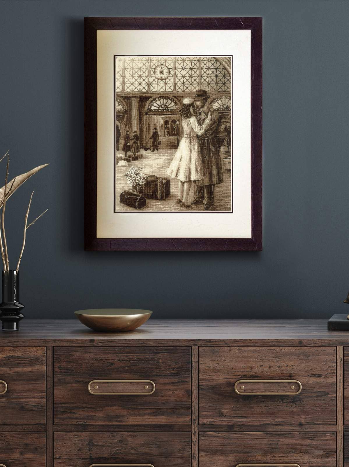 Kit de Punto de Cruz Riolis "Foto Antigua. Encuentro" - 2111