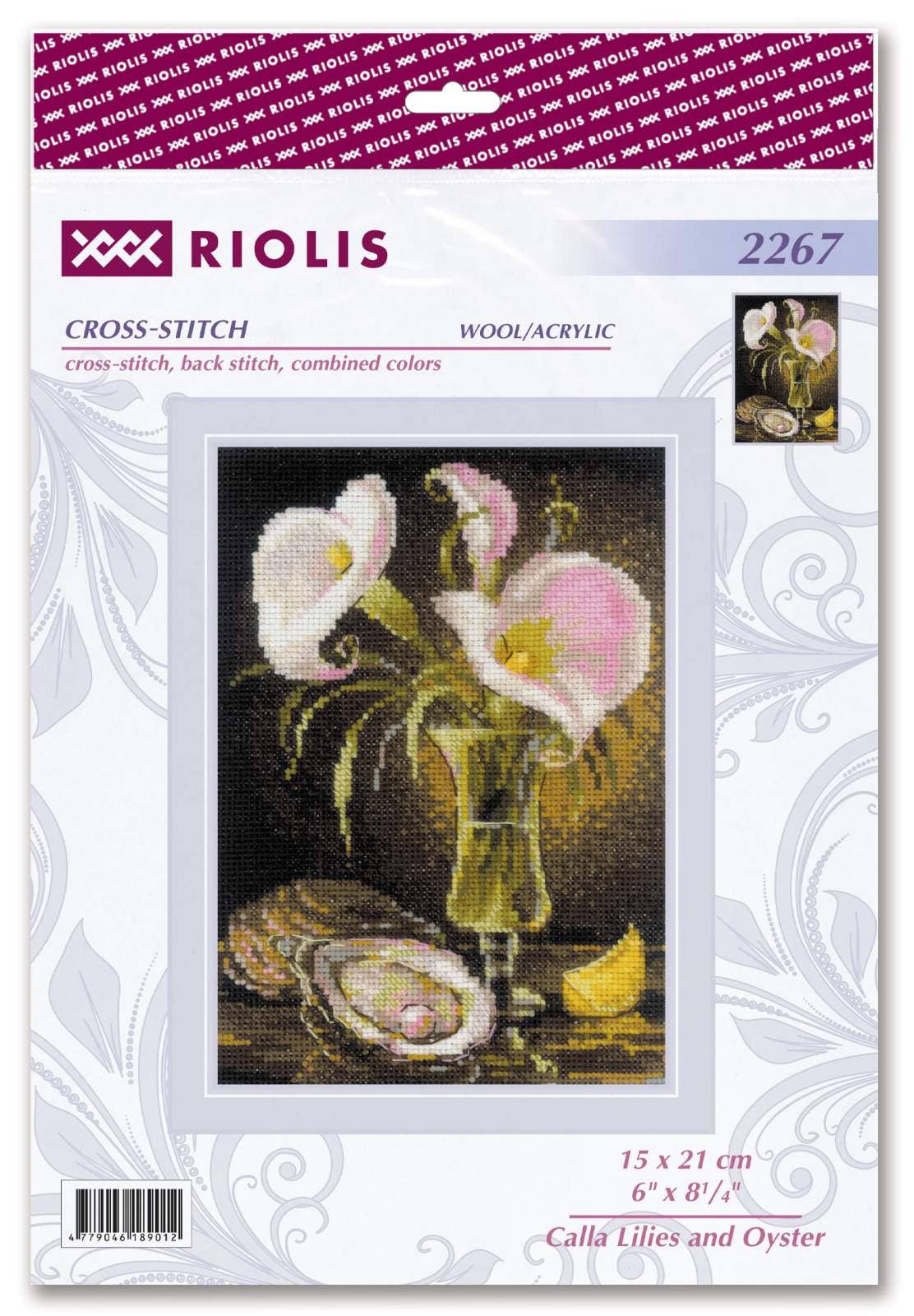 Kit de Punto de Cruz Riolis "Calas y Ostras" - 2267