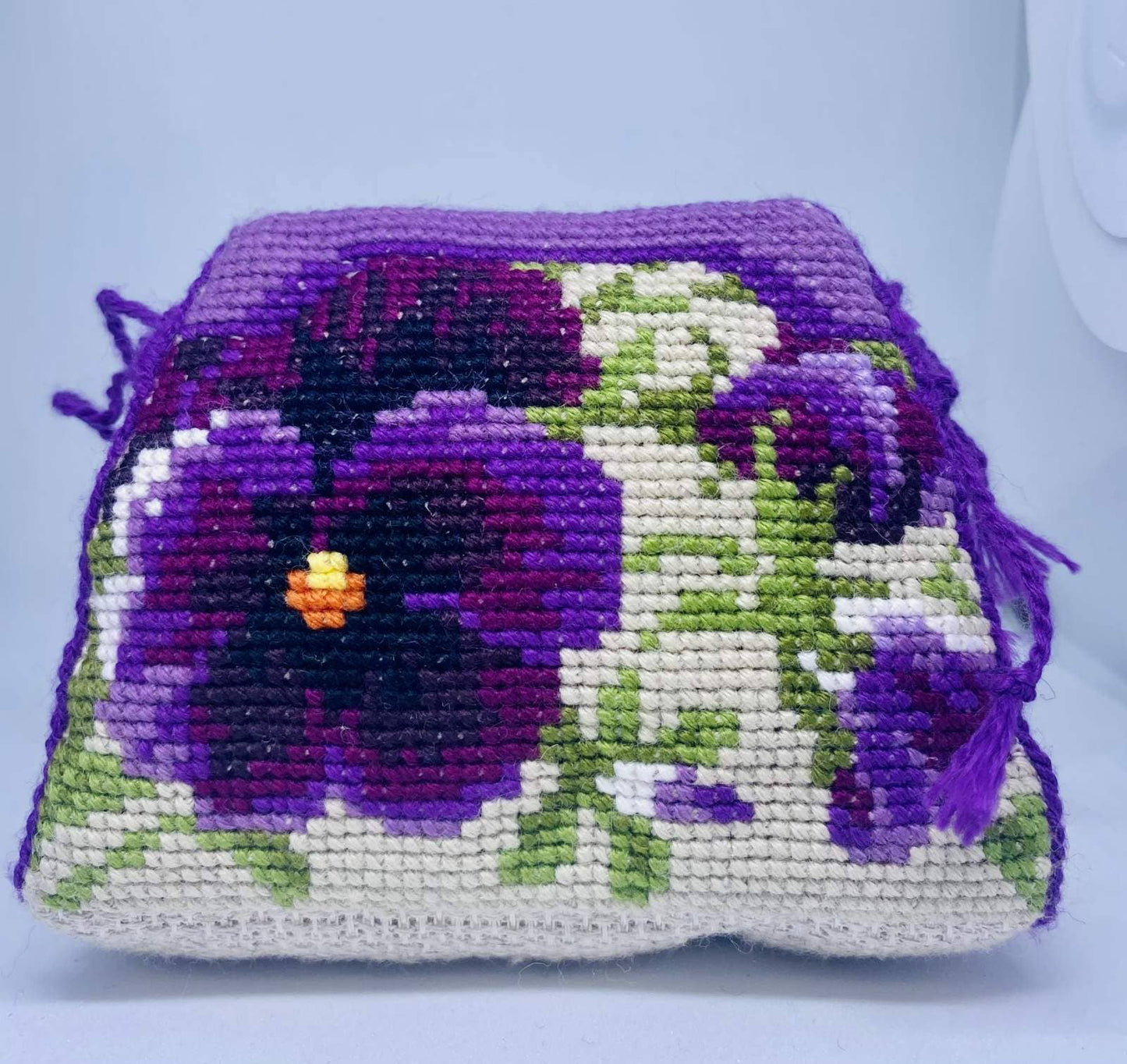 Kit para Crear Alfiletero en Punto de Cruz de Riolis "Amapolas" - 1039