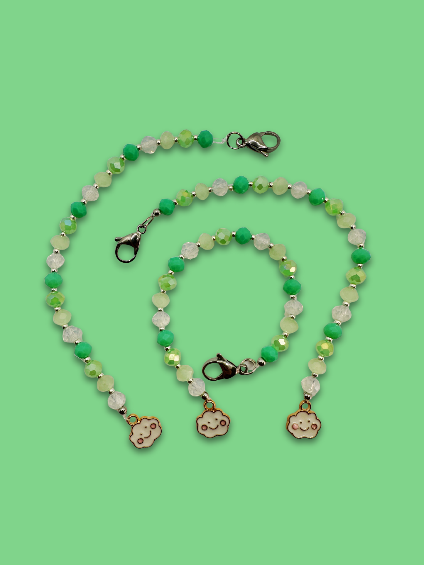 Buscatijeras de Abalorios "Cute Cloud" - BT010 - ElMundoEnCruz