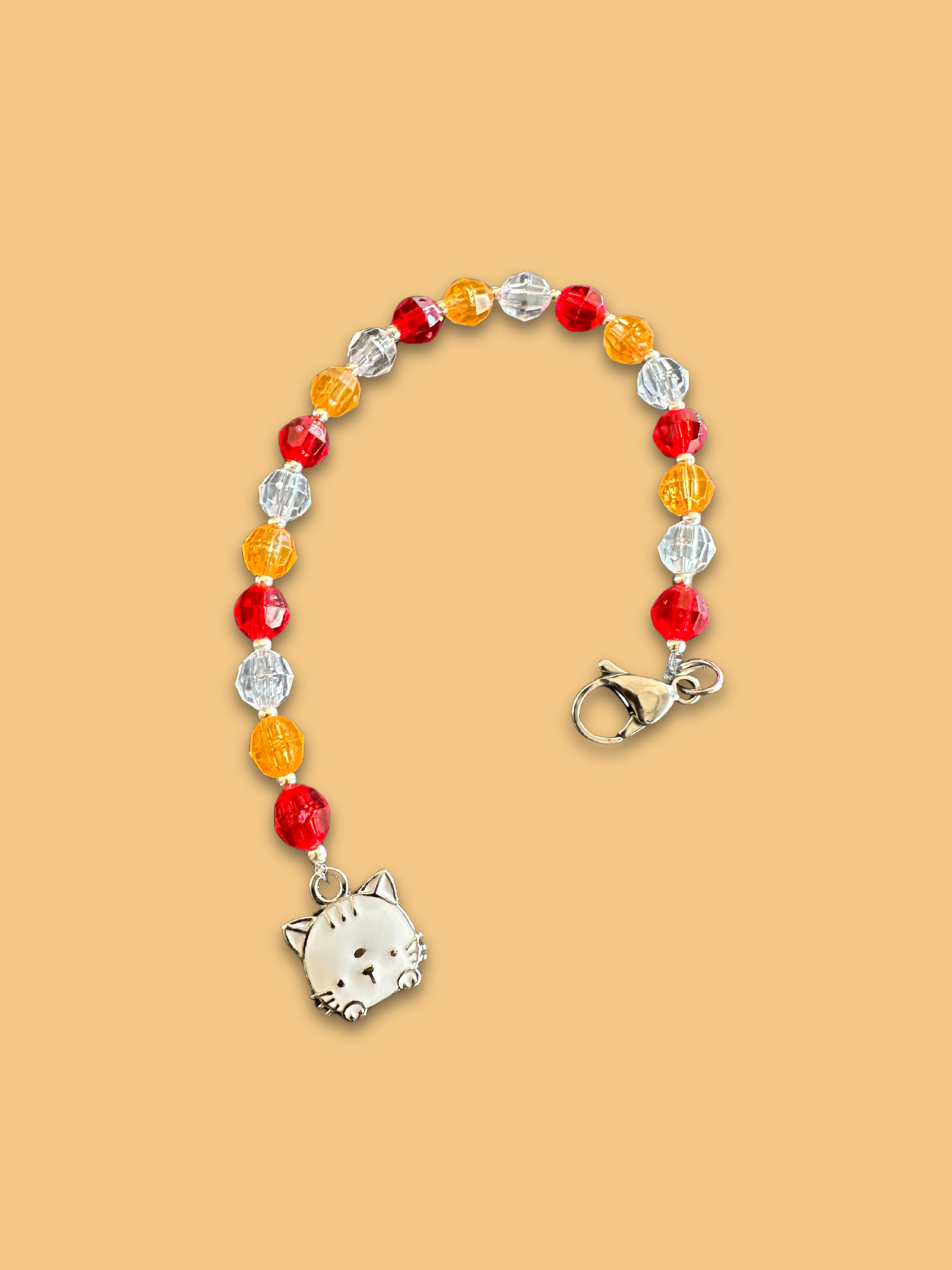 Buscatijeras de Abalorios "Gato Curioso" - BT015