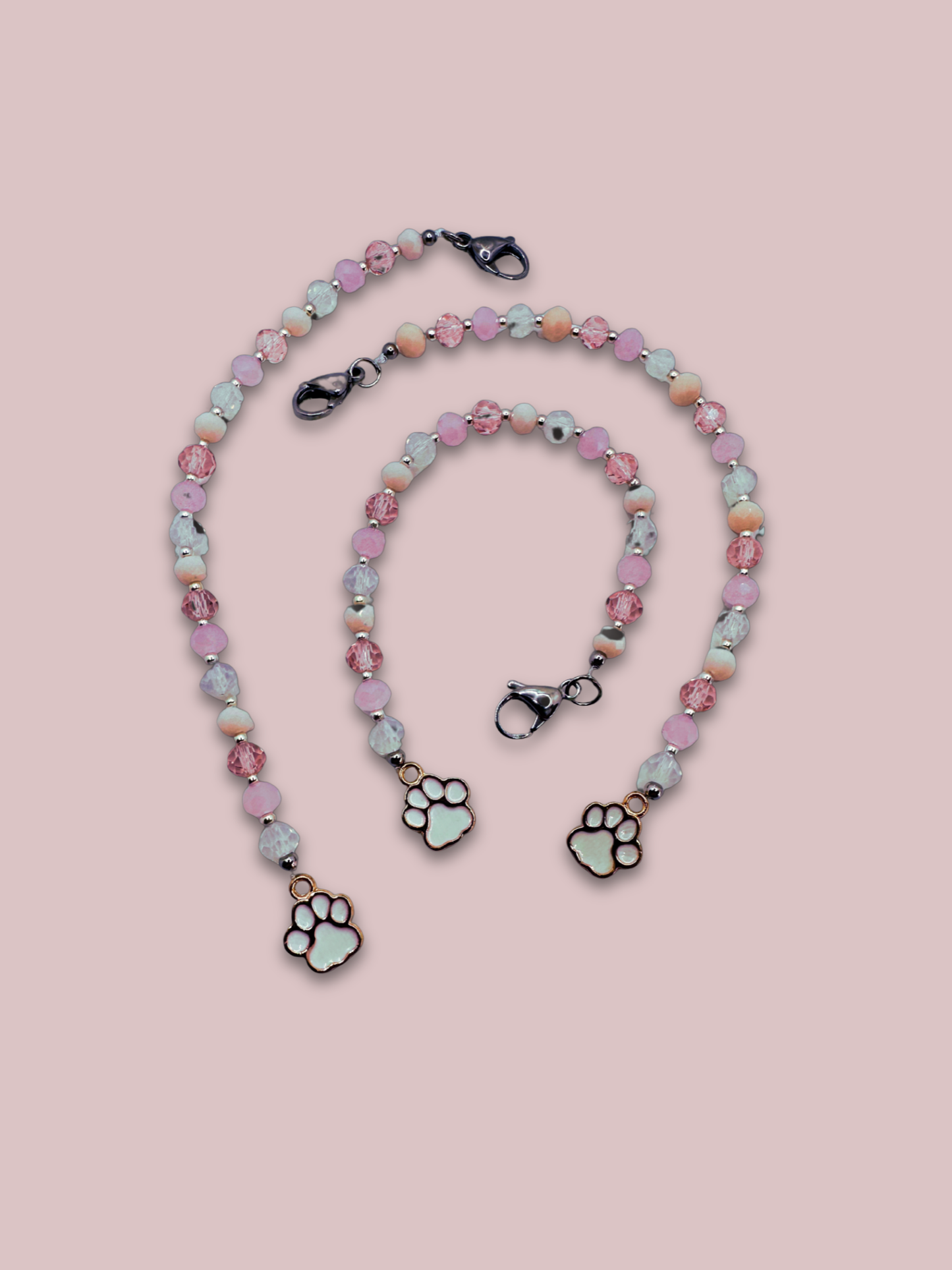 Buscatijeras de Abalorios "Patitas Perro" - BT009