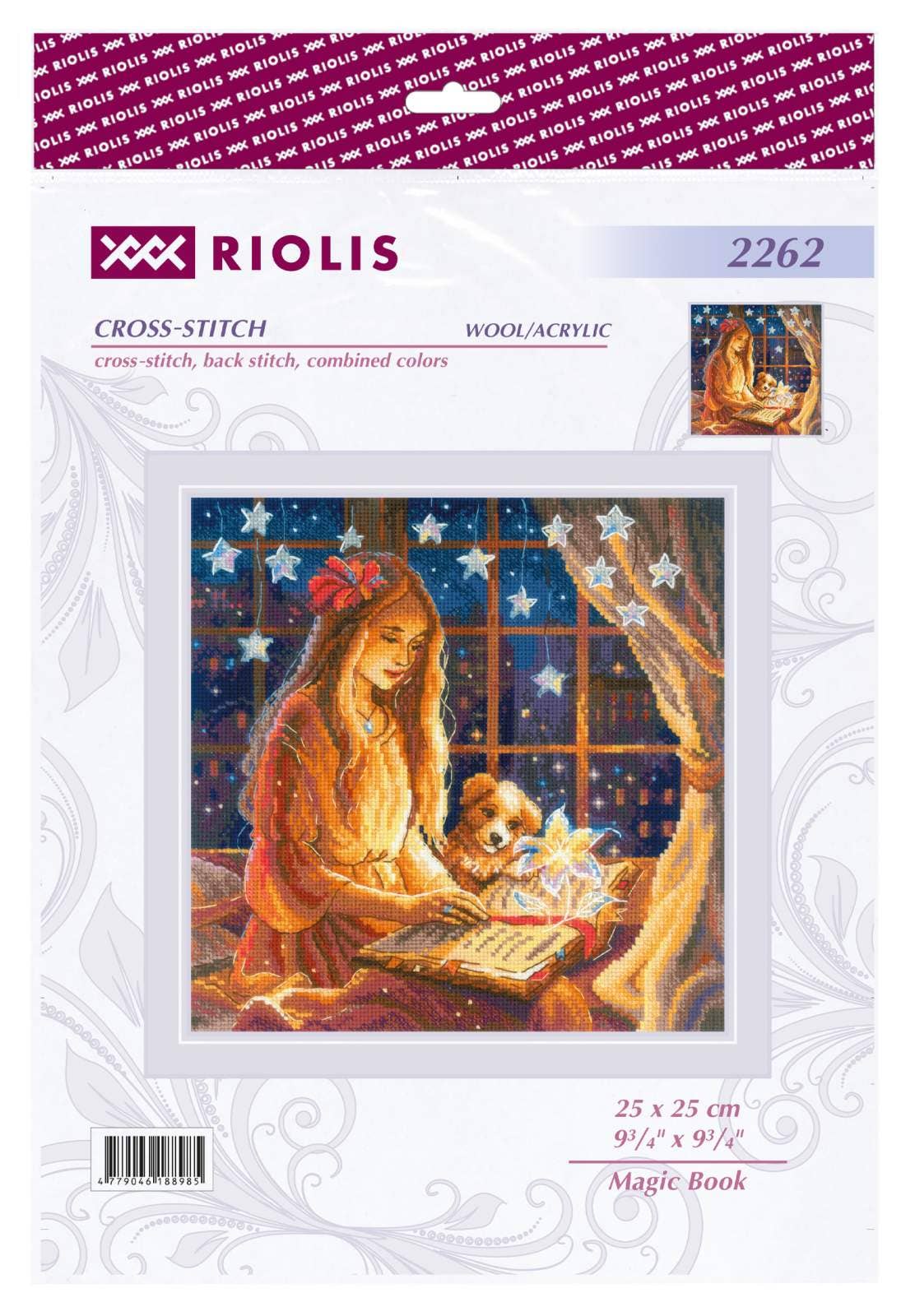 Kit de Punto de Cruz Riolis "Libro Mágico" - 2262