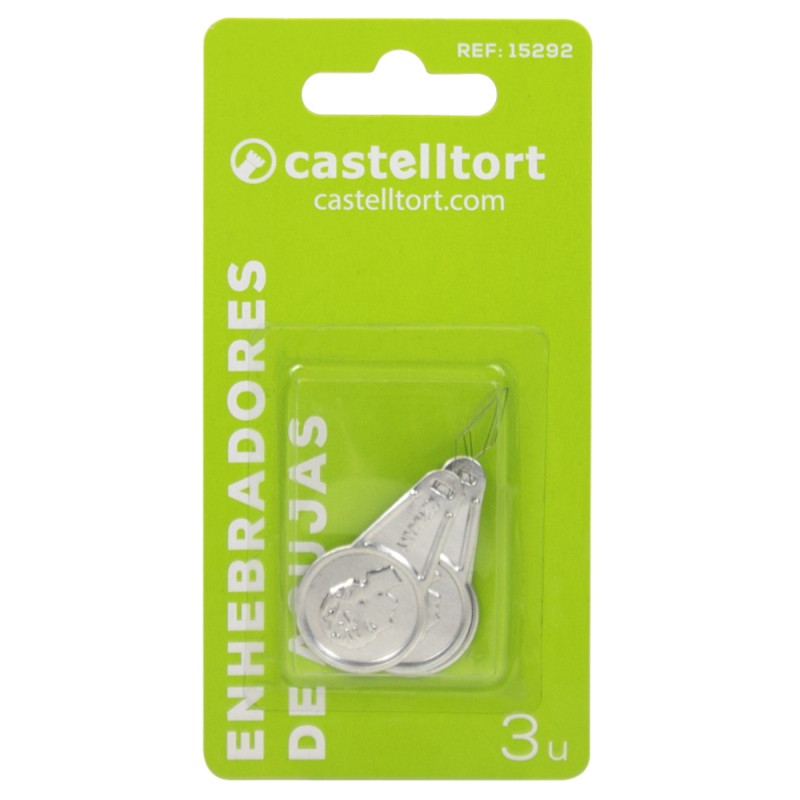 Set de 3 enhebradores de agujas metálicos clásico castelltort