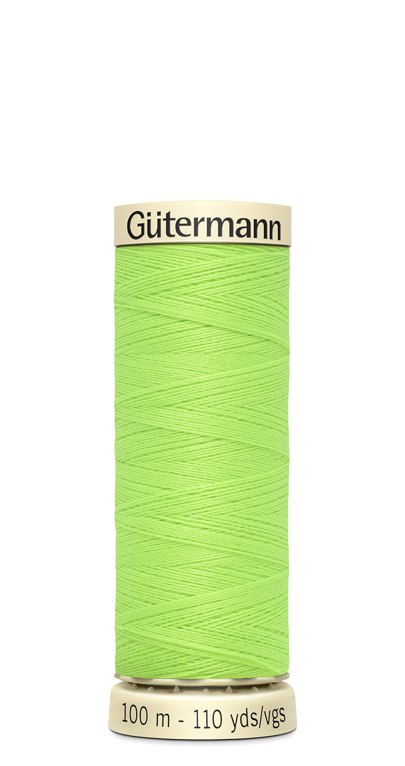 Bobina de hilo de coser Gütermann Coselotodo Neón 100m color verde lima flúor