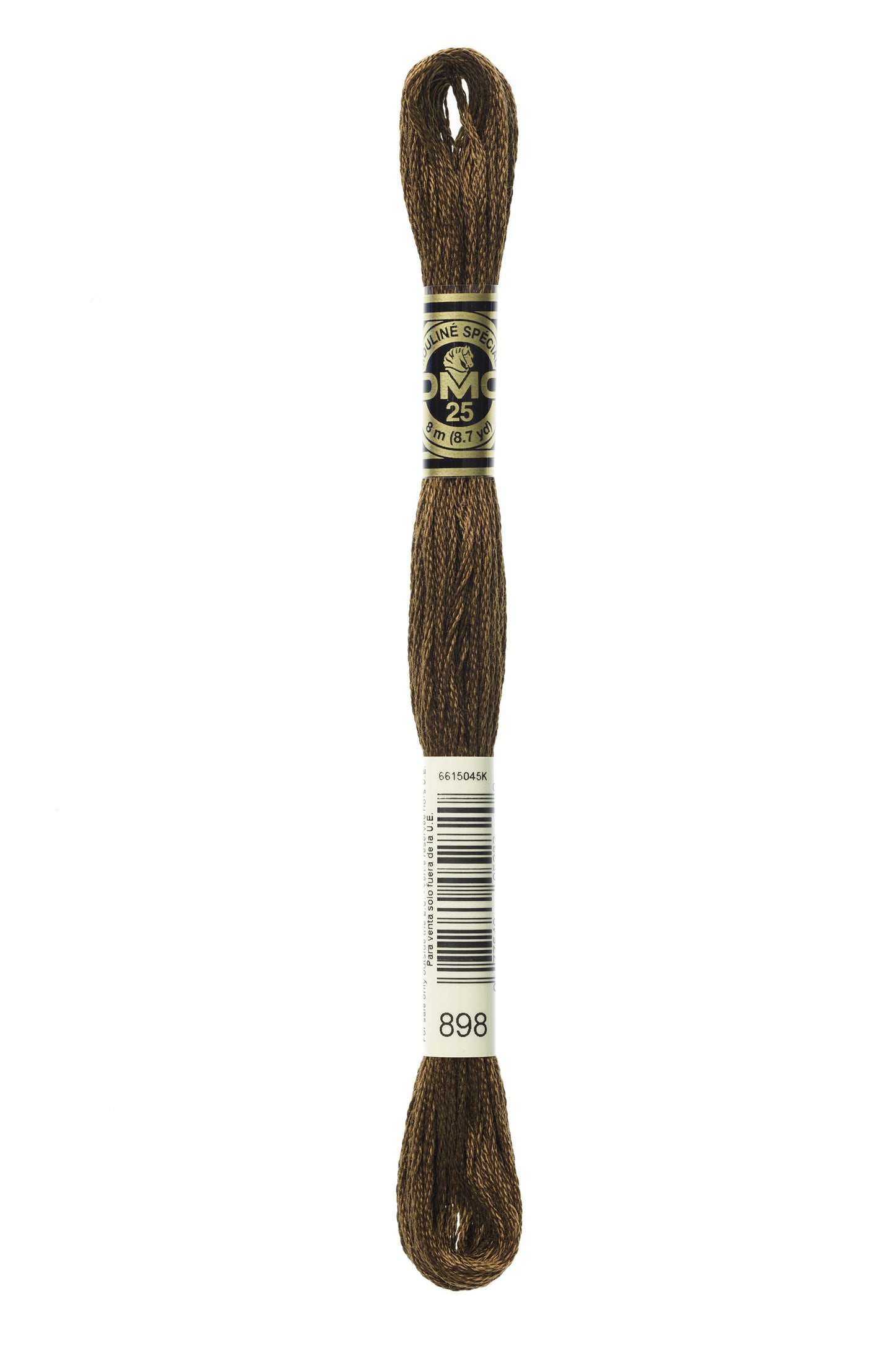 Hilo Mouliné Spécial DMC 898 para bordado y punto de cruz de 8 metros 100% algodón