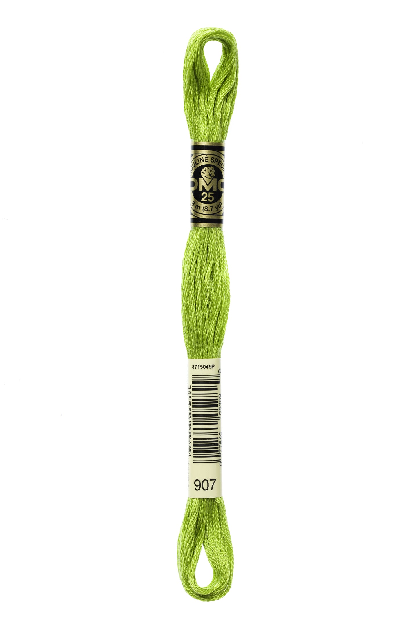 Hilo Mouliné Spécial DMC 907 para bordado y punto de cruz de 8 metros 100% algodón