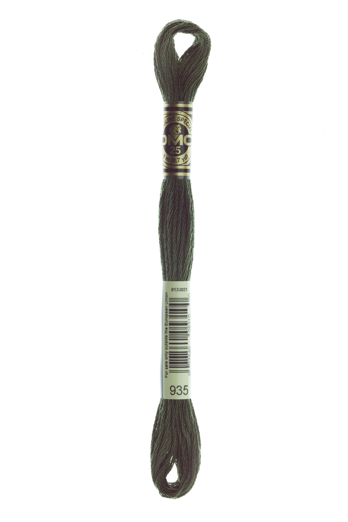 Hilo Mouliné Spécial DMC 935 para bordado y punto de cruz de 8 metros 100% algodón