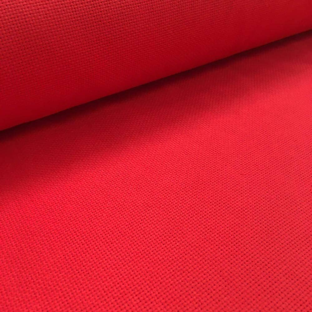 tela de punto de cruz 14ct panama roja