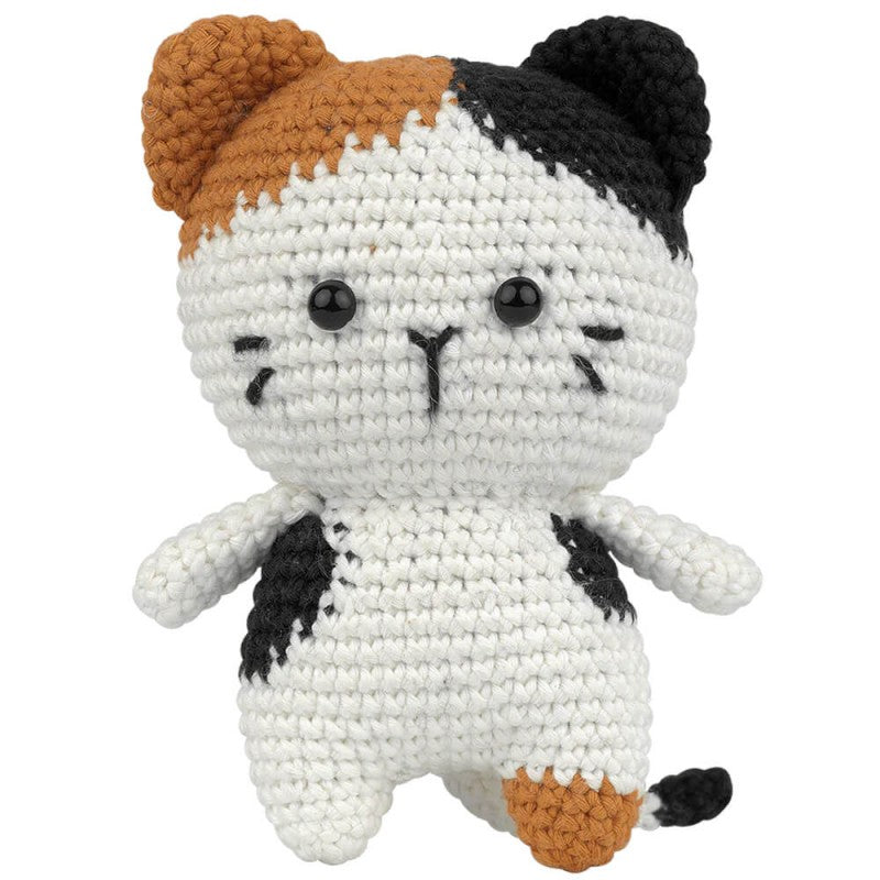 Kit amigurumi Anchor Meowrice the Cat para tejer gato de ganchillo de 12,5 cm con hilo algodón, patrón multilingüe, relleno y accesorios