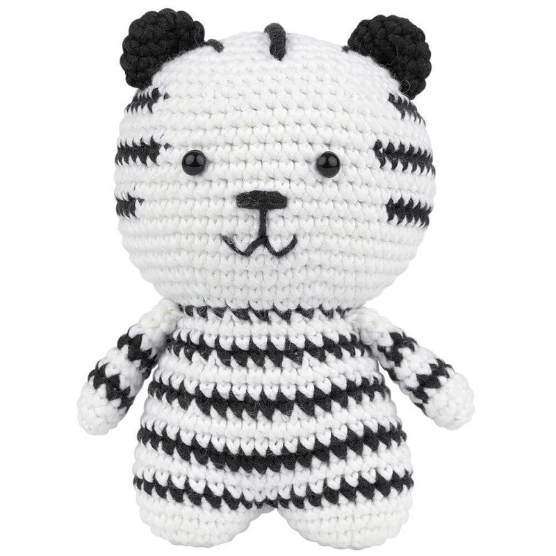 Kit amigurumi Anchor Stripe the Tiger para tejer tigre de ganchillo de 12,5 cm con hilo algodón, relleno y patrón para nivel intermedio