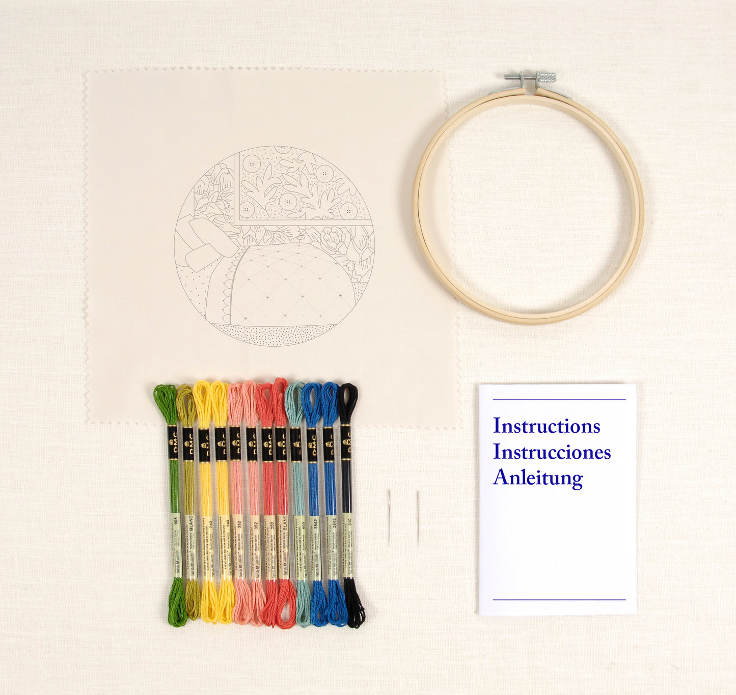 Kit de Bordado Avançado DMC "Quarto Aconchegante" - TB235