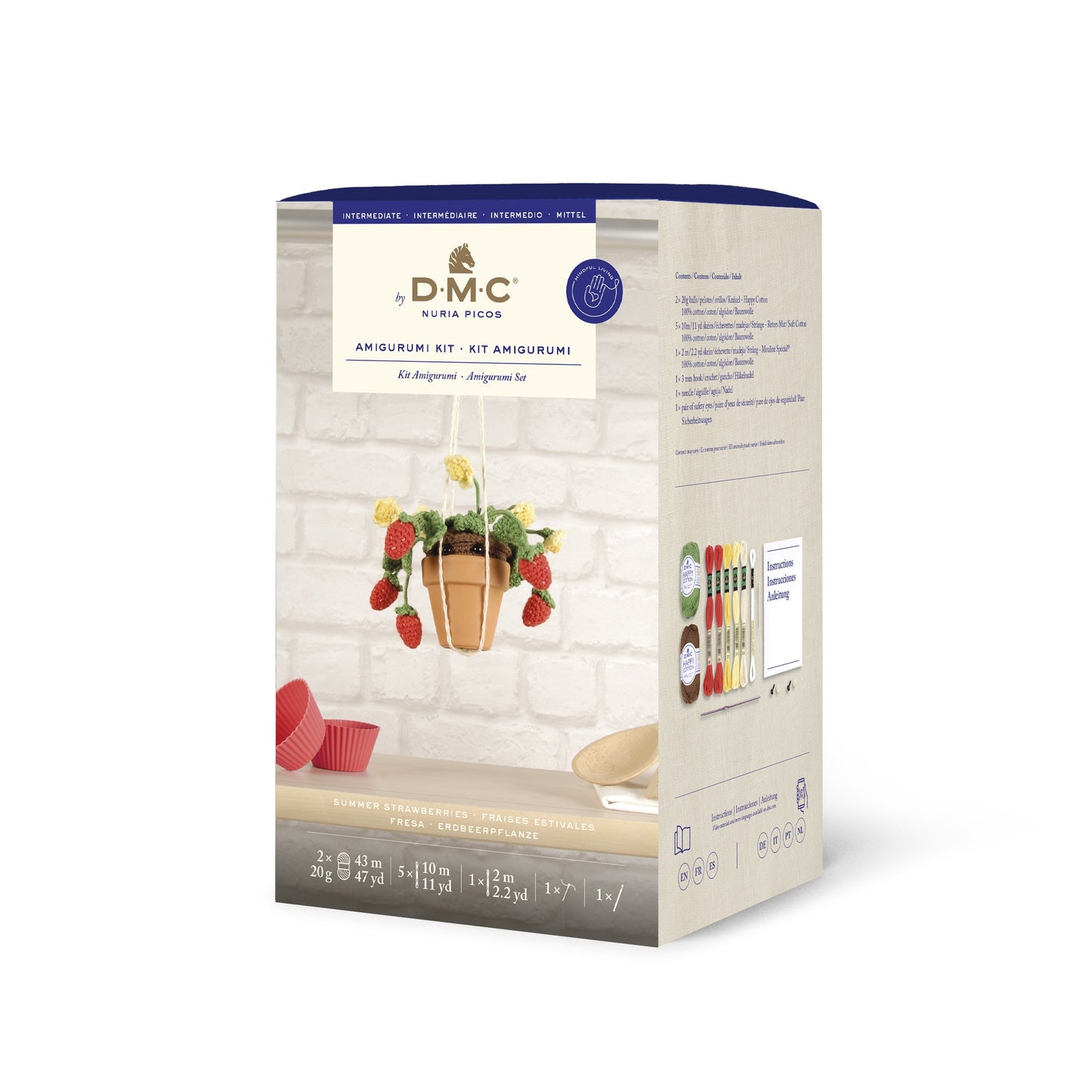 Kit Completo Amigurumi DMC "Fresas"