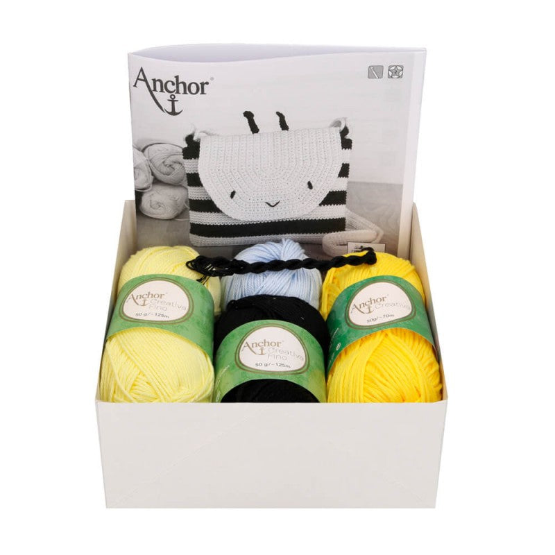 Kit de Bolsa de Crochê Anchor - "Bolsa Infantil Bee"