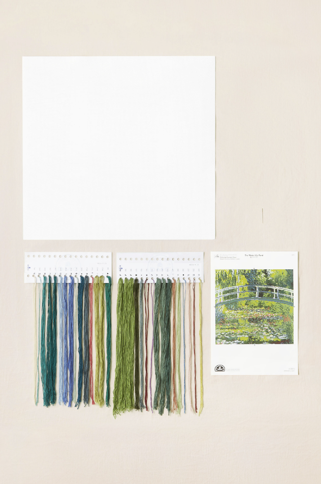 Kit de Ponto Cruz DMC "Lago de Ninféias de Monet" - BL1111/RE/71