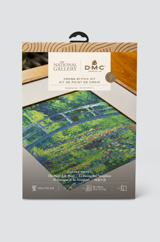 Kit de Ponto Cruz DMC "Lago de Ninféias de Monet" - BL1111/RE/71
