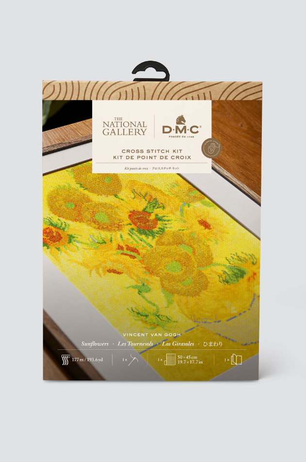 Kit de punto de cruz DMC "Girasoles de Van Gogh" - BL1063/71