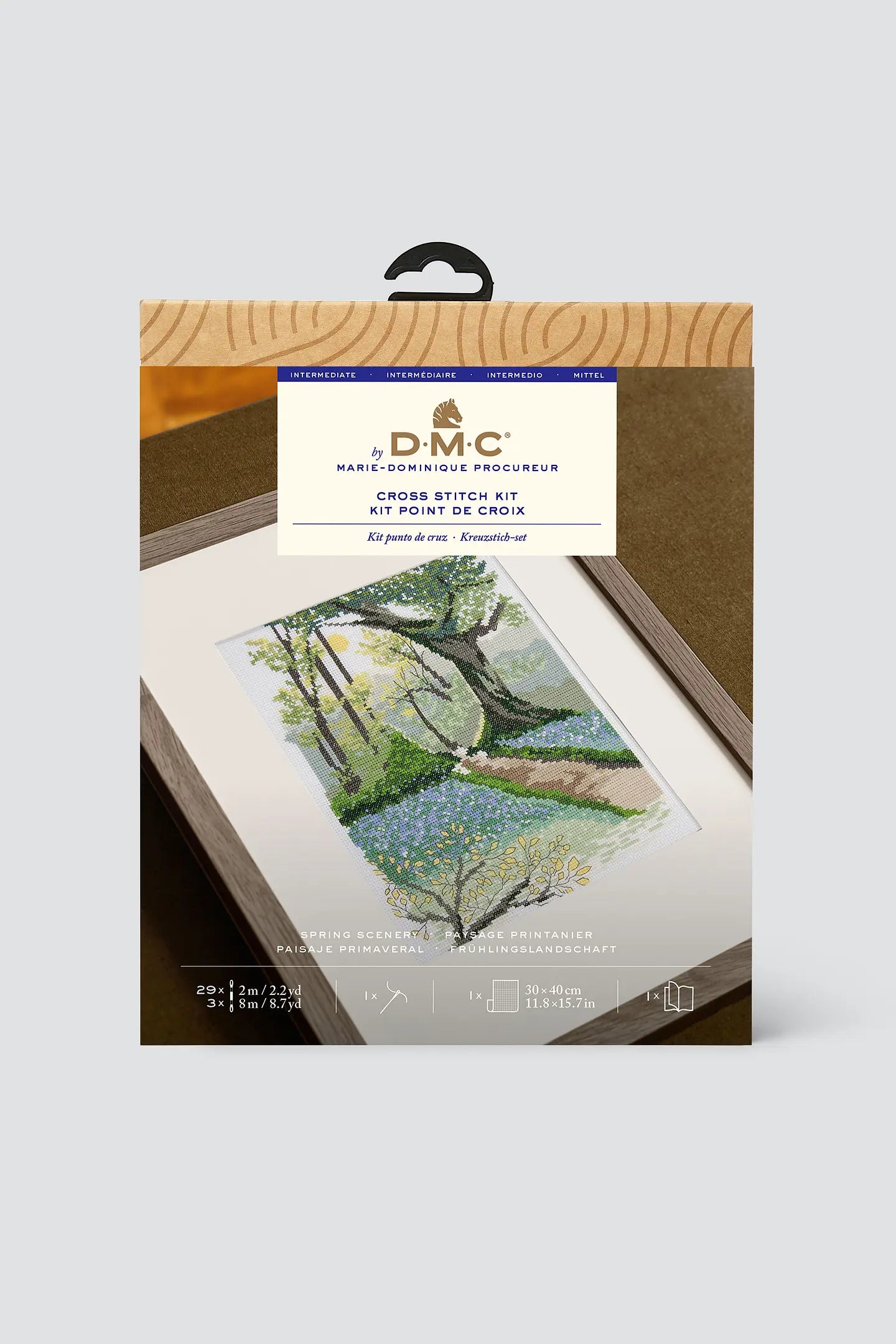 Kit de Punto de Cruz DMC "Paisaje Primaveral de Marie-Dominique Procureur" BK2016