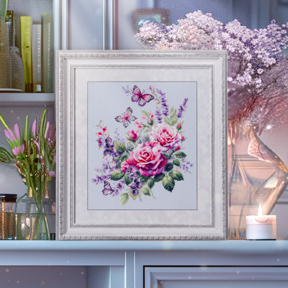 Kit de Punto de Cruz "Happy Garden" 70-13 Magic Needle