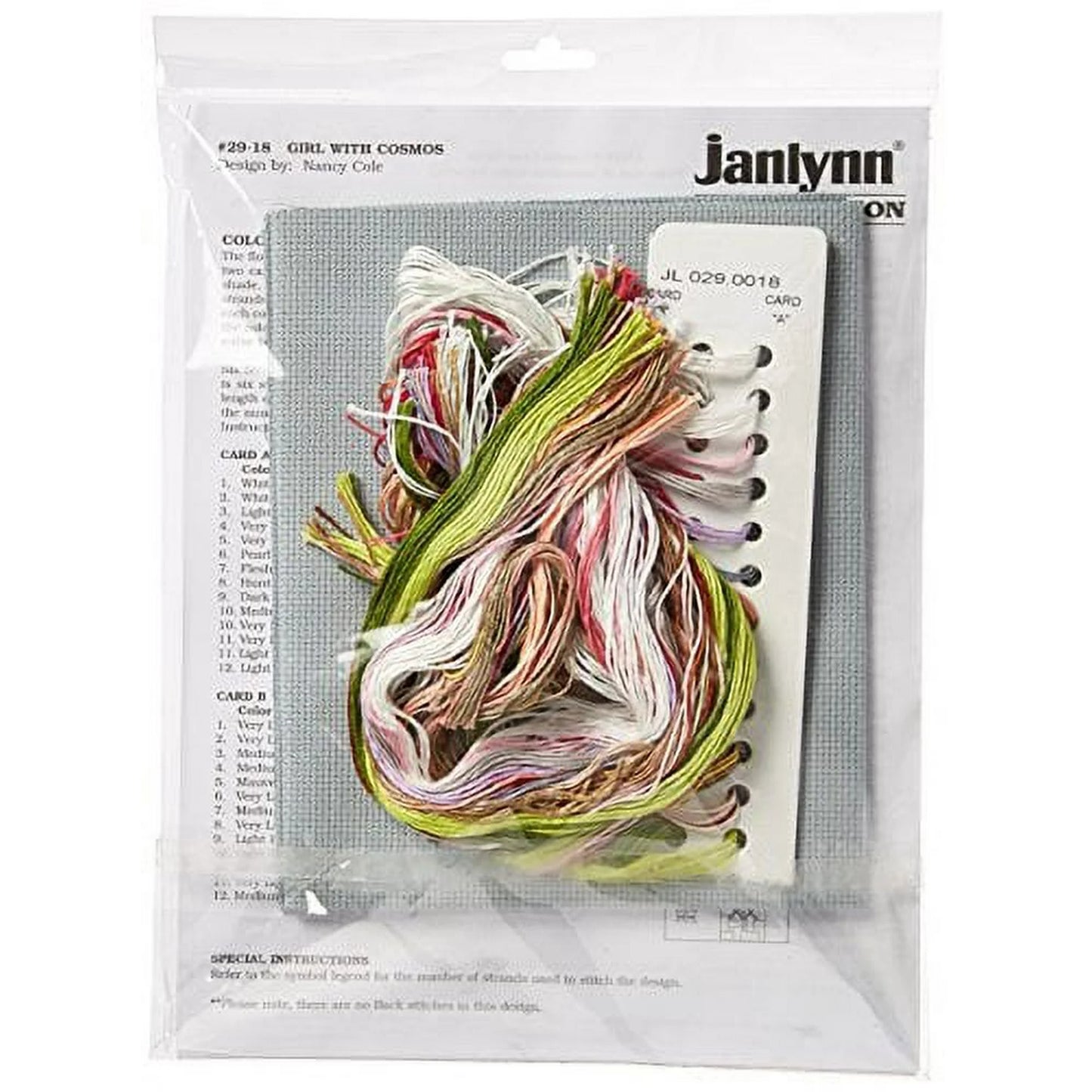 Kit de Punto de Cruz Janlynn "Niña en el Campo"