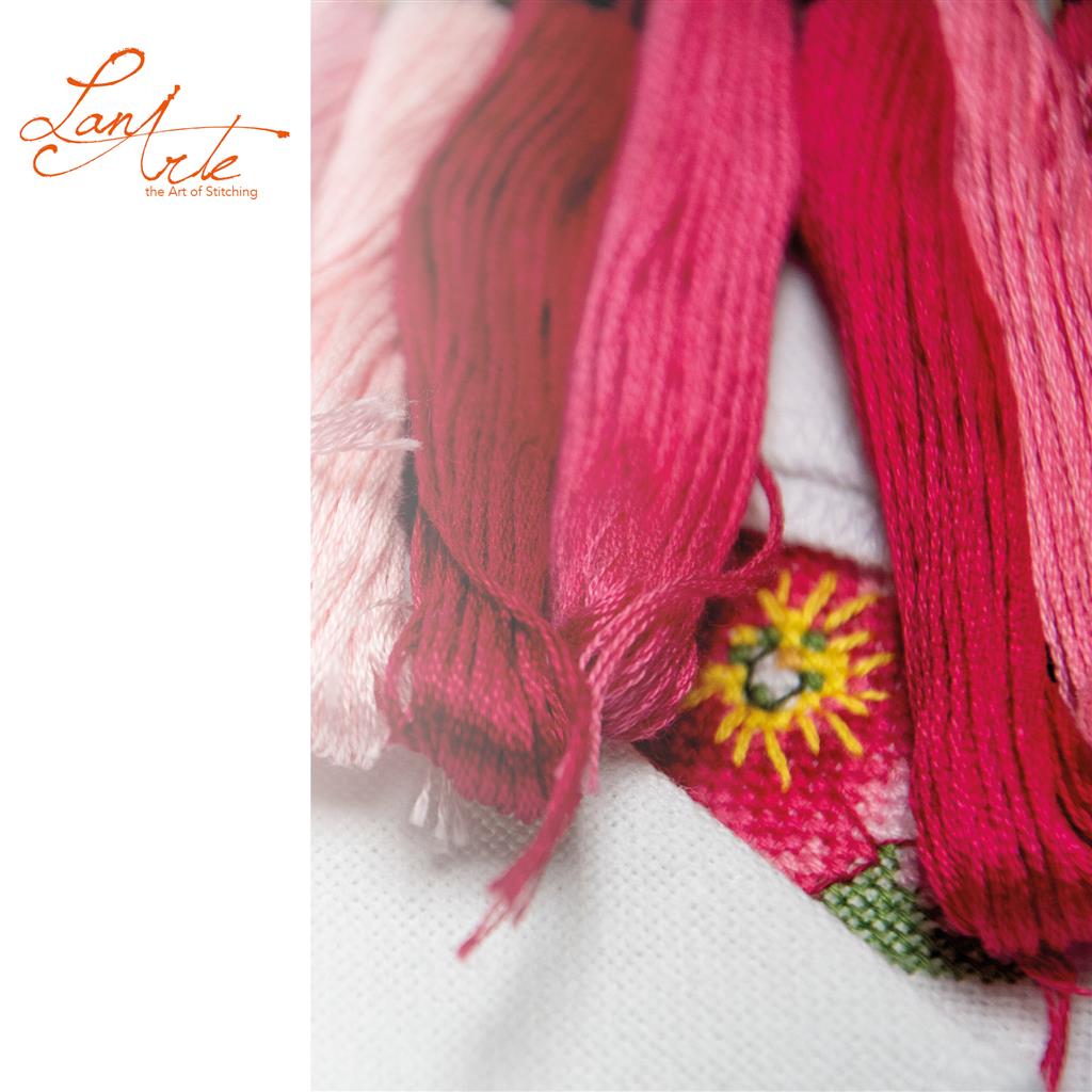 Kit de Punto de Cruz "Estanque de Nenúfares" - Lanarte