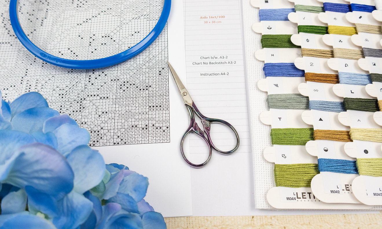 Kit de Punto de Cruz Letistitch "Blue Harmony" - L9934