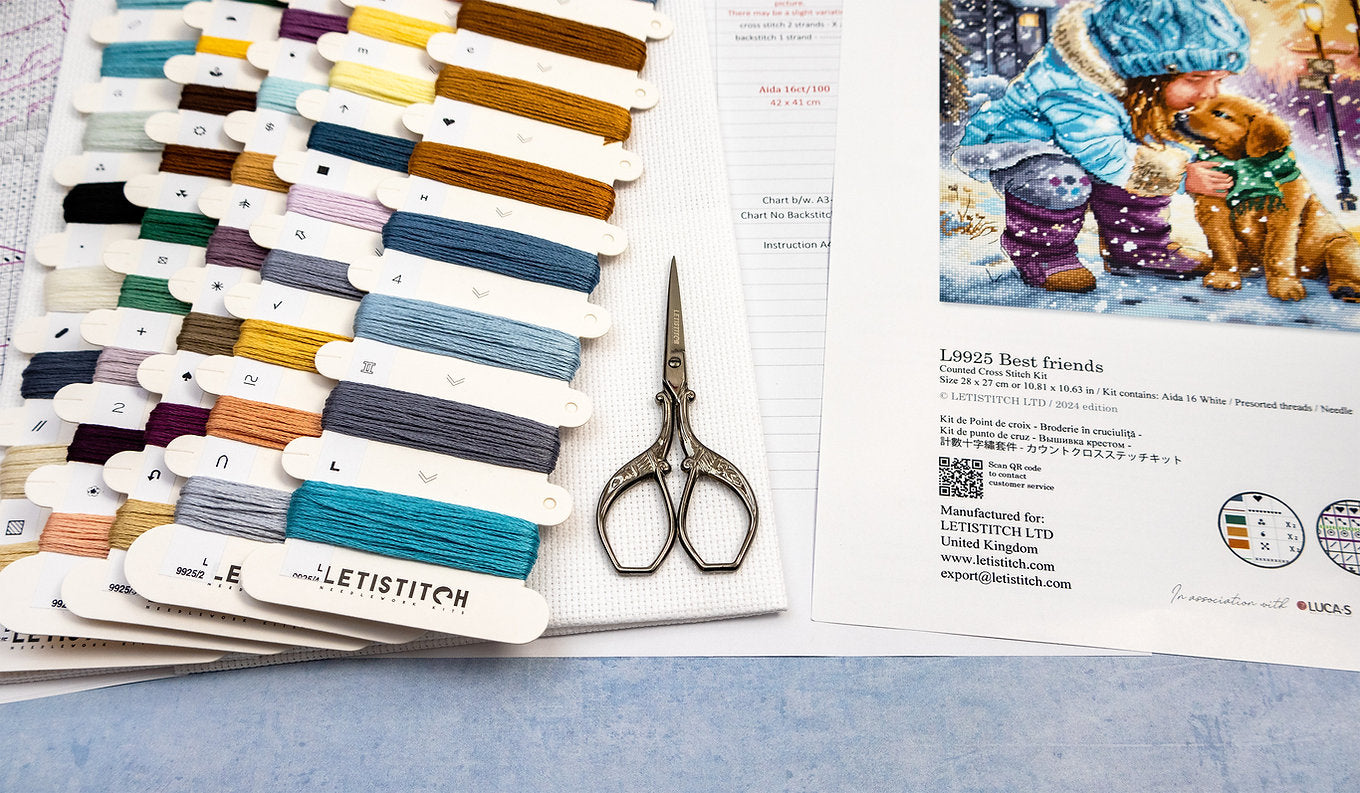 Kit de Punto de Cruz Letistitch "Mejores Amigos" - L9925