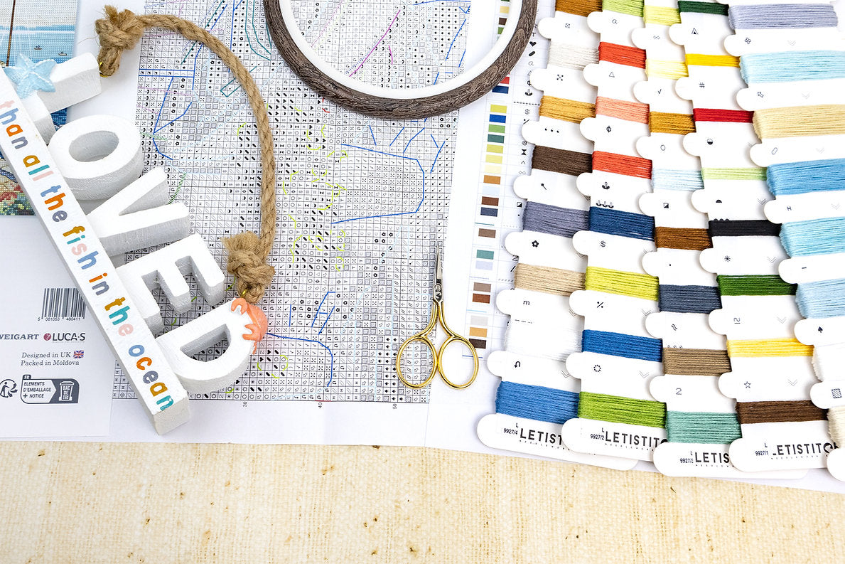 Kit de Punto de Cruz Letistitch "Paisaje Marítimo" - L9927